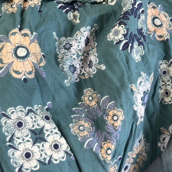 Universal Thread Teal Ikat Print Sleeveless Tiered Midi Dress Women’s Size XL - Picture 5 of 6